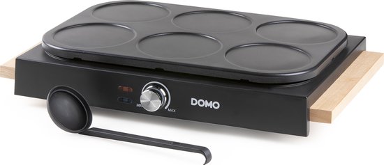DOMO DO8717PN Pannenkoekenmaker - Crêpe Maker - PFAS-vrije antiaanbaklaag - 6 personen - 6 x Ø 11,5 cm — afbeelding 5