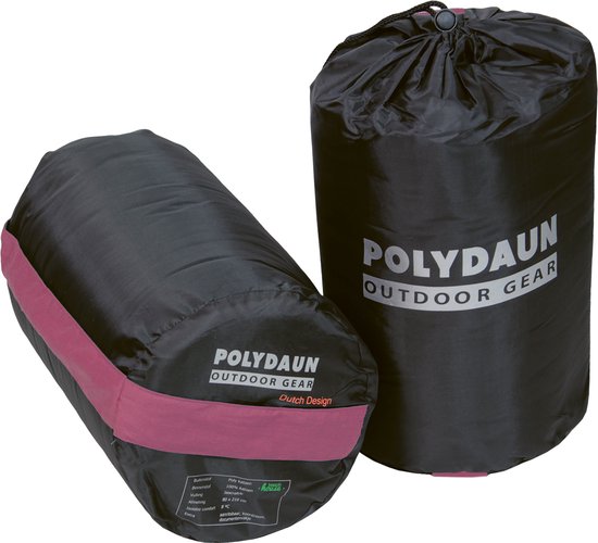 Polydaun Beach house - slaapzak - rood - red/wave - 80x210 cm van Poly — afbeelding 2