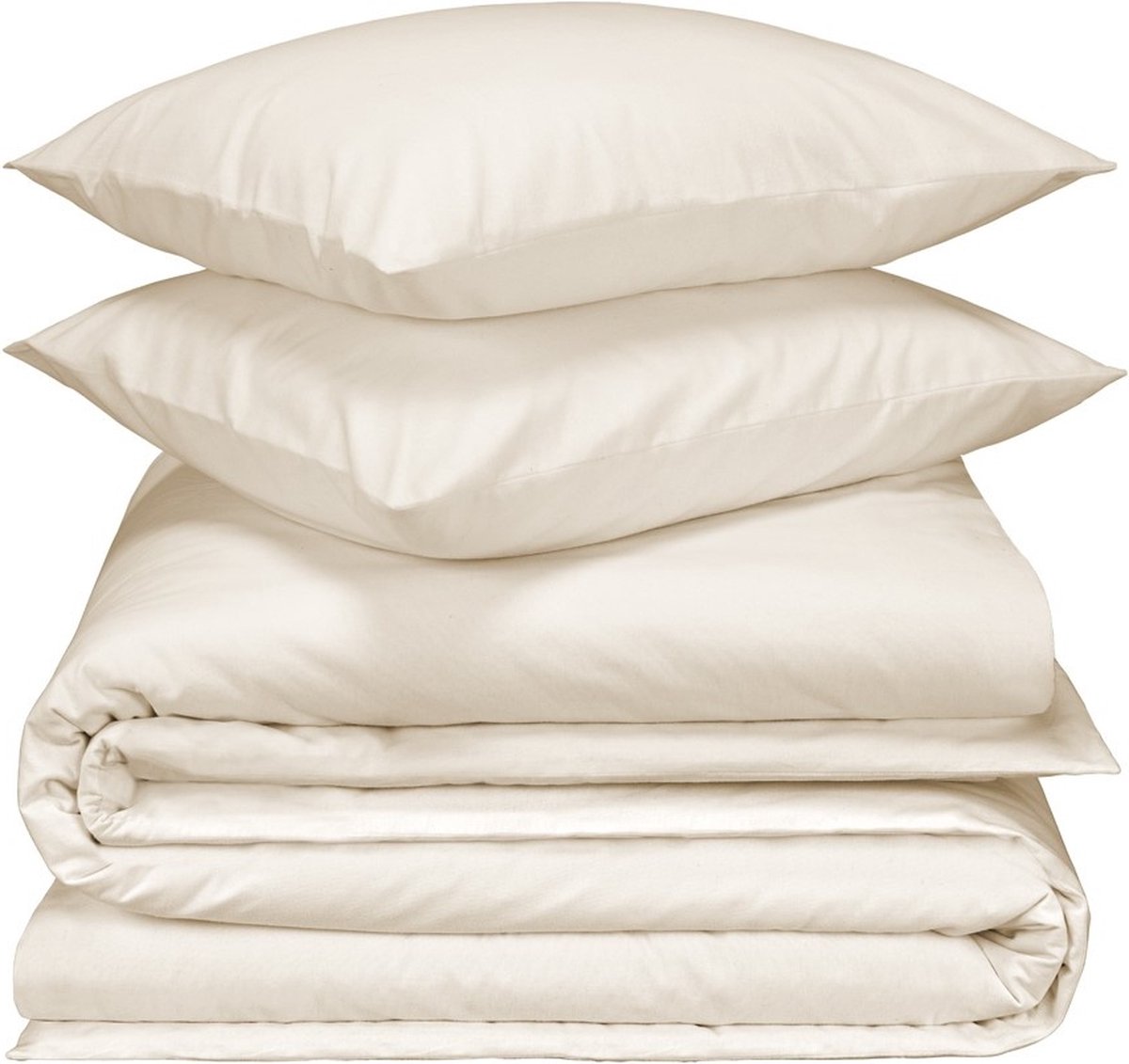 De Witte Lietaer Dekbedovertrek Laura Soft White - Tweepersoons - 200 x 200/220 cm - Katoen Flanel