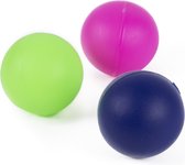 Balles de Beachball Benson en Filet - Ø 38 mm. - Rose/Vert/ Blauw - 3 Pièces