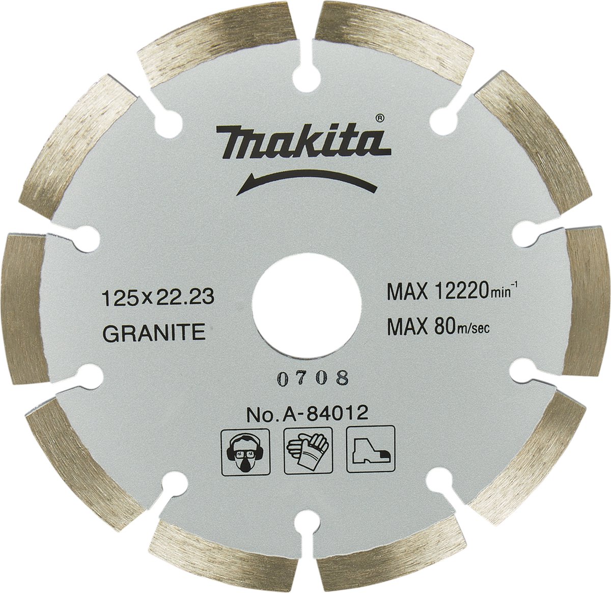 Makita A-84012 Diamantschijf | 125 x 22,23 x 2,0 mm | + reduceerring 20 mm