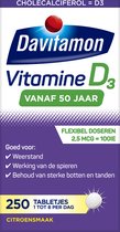 Davitamon Vitamine D 50+ Volwassen - vitamine D3 volwassenen - 250 stuks