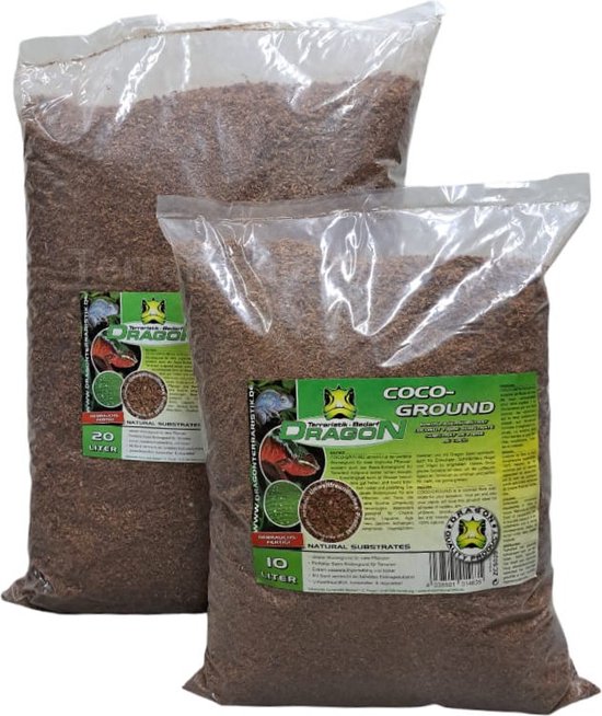 Dragon Coco-Ground 10 Liter - Terrarium bodembedekking - Gebruiksklaar ...