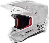 Alpinestars S-M5 Solid Helmet Ece 22.06 White Glossy S - Maat S - Helm