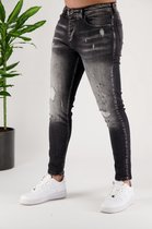 Skinny Jeans Splashed Grey