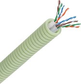 Green flex flexibele buis 2x data U/UTP CAT6 - 20mm per rol 100 meter (HFUTP6/2)