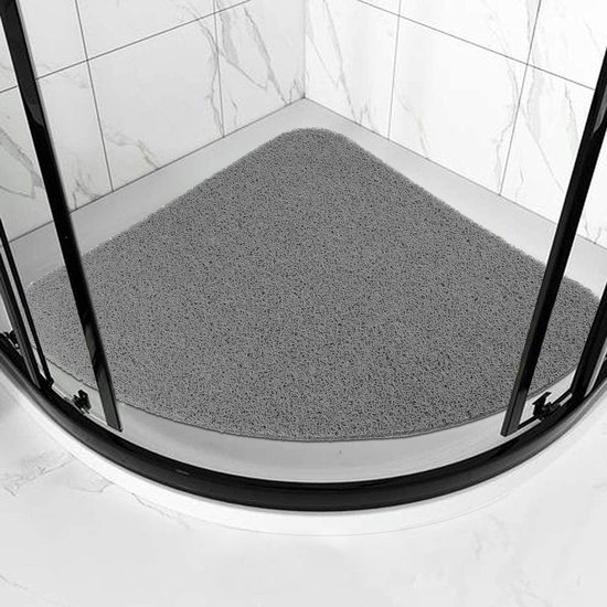 Douchemat, antislip, zacht comfort, veilige badmat met afvoergaten, pvc- luffa, massagemat voor douche, sneldrogend, 60 x 80 cm