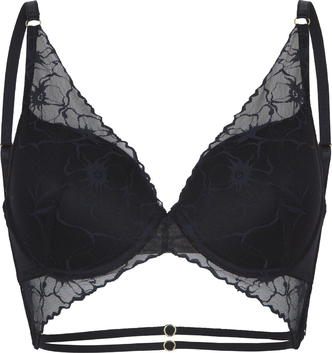 LingaDore Triangel BH Voorgevormd - 6816TB - Zwart