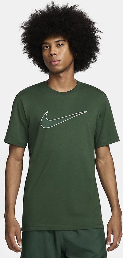 Nike Sportswear Big Logo T-Shirt Green Maat M