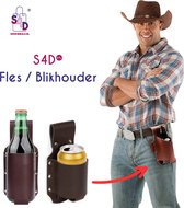 S4D® - Fleshouder - Blikhouder - Bier Holster - Bierhouder - Geschikt Voor Flesjes & Blikjes Tot Een Diameter Van 6.5 CM