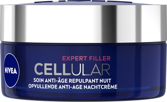 NIVEA CELLular Expert Filler Anti-Age - Nachtcrème - Ouder wordende huid - Hyaluronzuur - Collageen - 50 ml - NIVEA