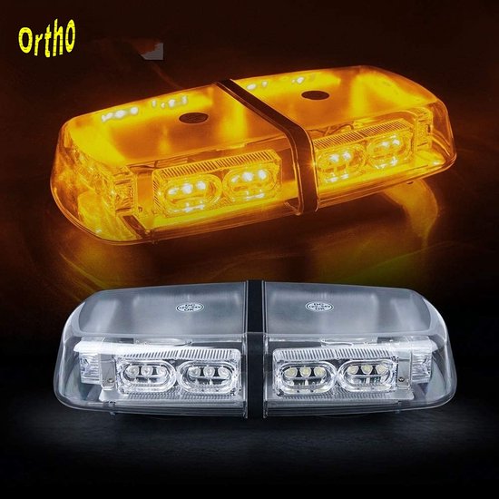 LED Zwaailamp Oranje 12-24V | M12 Bout