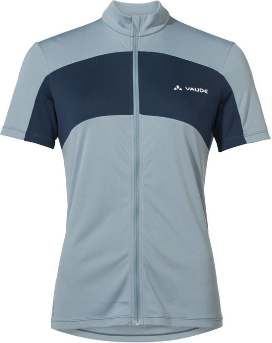 Vaude Matera FZ Tricot fietsshirt korte mouwen blauw dames