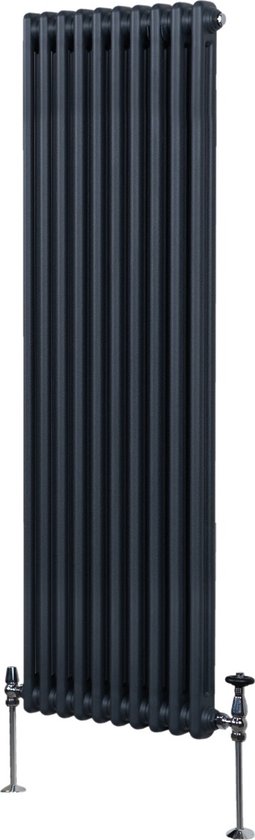Traditionele 2 Kolom Verticaal Radiator - 1800 x 472mm - Grijs | bol