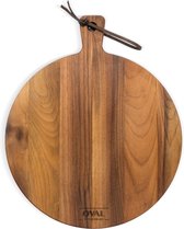 OVAL - Pure Walnut Wood Serveerplank rond Ø 30 x 1,8 cm