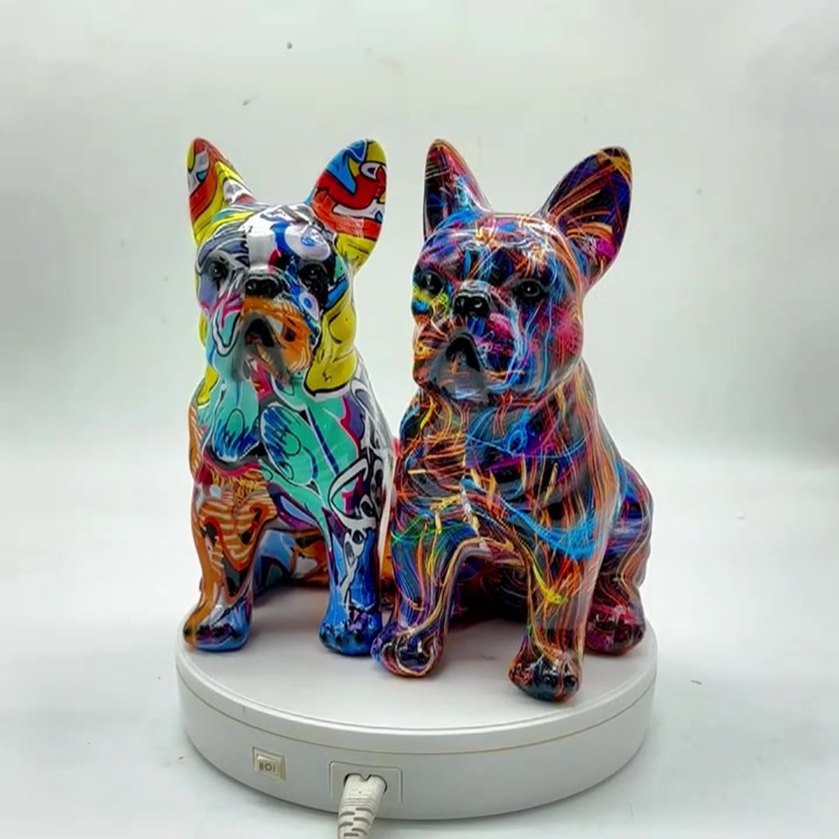 Franse Bulldog Standbeeld Hond Sculptuur Beeldje Artwork Leuke Ornamenten Zittende Hond Standbeeld Voor Gazon Home Decoratie Memorial Gift Franse Bulldog Standbeeld Hond Sculptuur Beeldje Artwork Leuke Ornamenten Zittende Hond Standbeeld Voor Gazon Home Decoratie Memorial Gift
