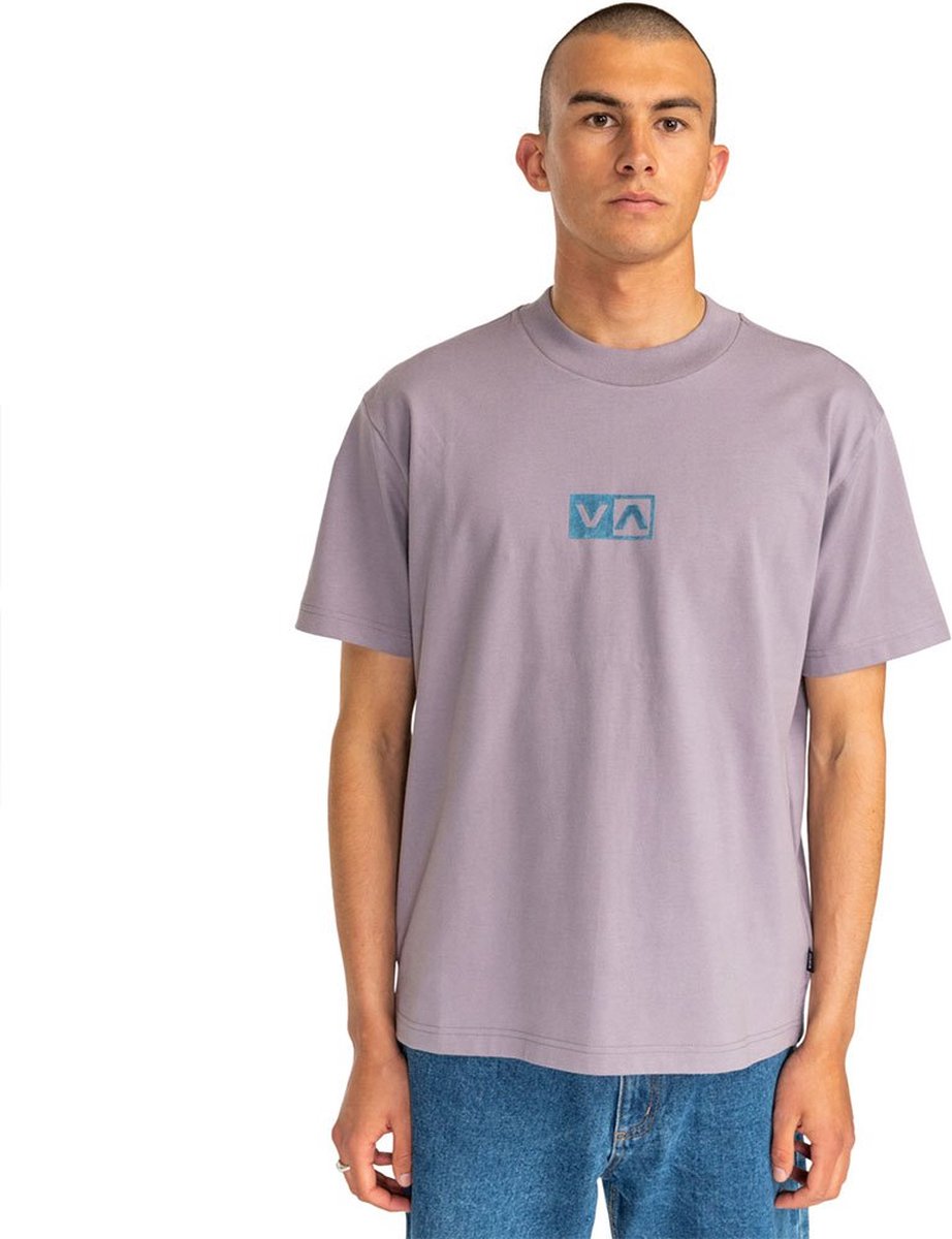 Rvca Balance Flock T-shirt Met Korte Mouwen Paars L Man