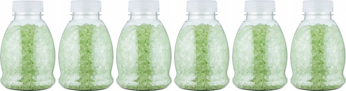 Goedkoopste Claudius Badzout Eucalyptus - 375 gram - Fles met transparante dop - Set van 6 stuks