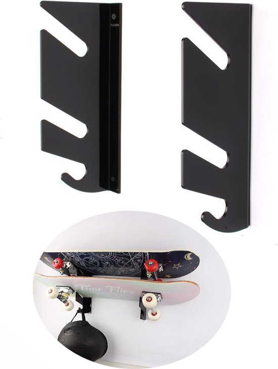 Arkorus Skateboard Wall Mount - Premium transparante skateboardhanger