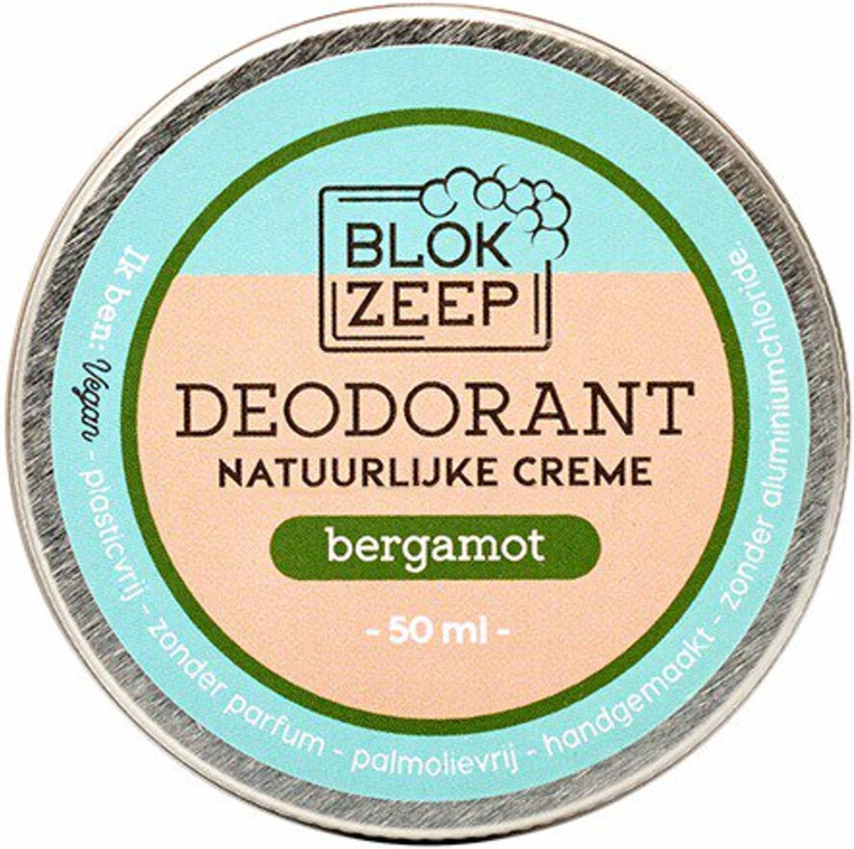 Blokzeep Deodorant Crème Bergamot 50 gr