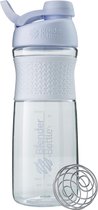 Sportmixer Twist Tritan drinkfles met BlenderBall, geschikt als eiwitshaker, eiwitshaker, bidon of voor fitnessshakes, BPA vrij, opgeschaald tot 760 ml, 820 ml, wit