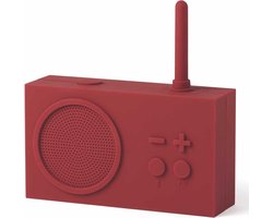 Lexon Tykho 3 FM badkamerradio Donkerrood - Bluetoothspeaker