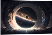 Acrylglas - Planeet - Ruimte - Maan - Aarde - 90x60 cm Foto op Acrylglas (Wanddecoratie op Acrylaat)