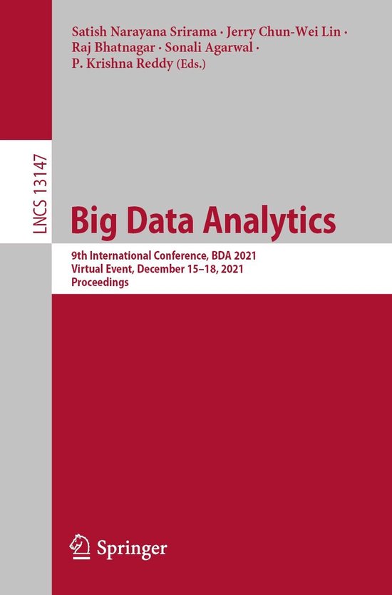 Springer Nature Proceedings Computer Science - Big Data Anal ... - cover