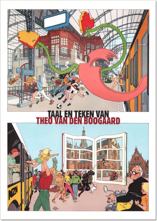 Poster Taal en Teken van Theo van den Boogaard - Haarlem - 1992