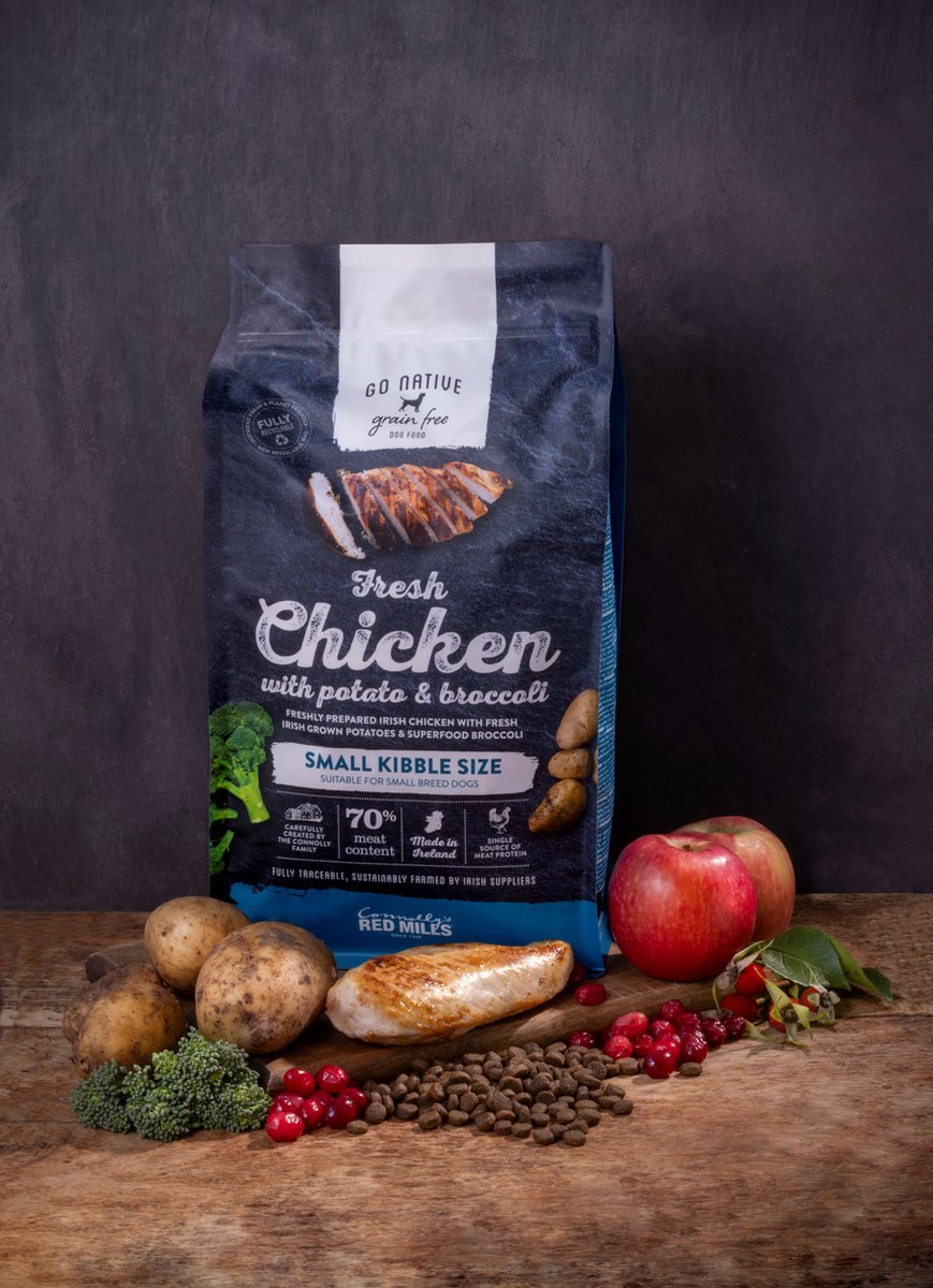 Go Native Go Native Grain Free Small Breed Dog Chicken with Potato & Broccoli 4 kg - Hond