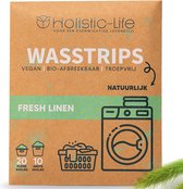Wasmiddeldoekjes Proefpakket Sample - Fresh Linen Wasstrips 20 Wasbeurten Incl. Wasverzachter – Wasmiddel Wasdoekjes – Vegan – Zero Waste