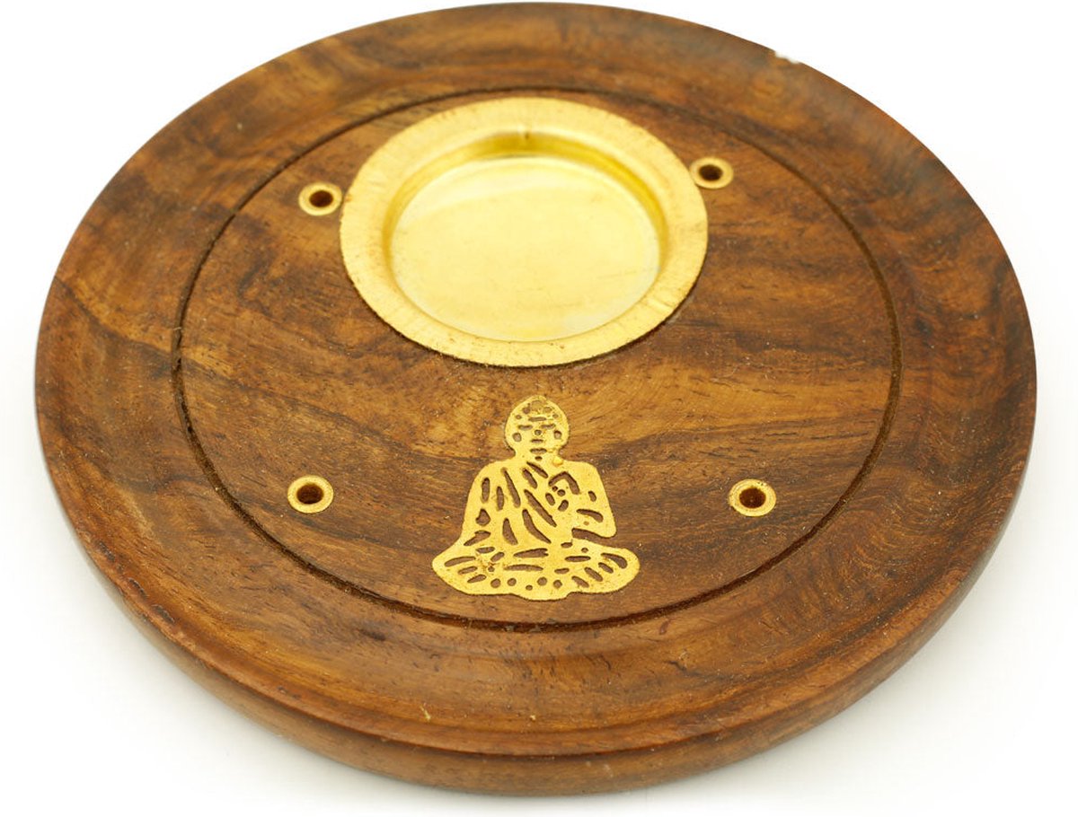 Wierookbrander 'boeddha' voor kegels en sticks, Prabhuji's Gifts