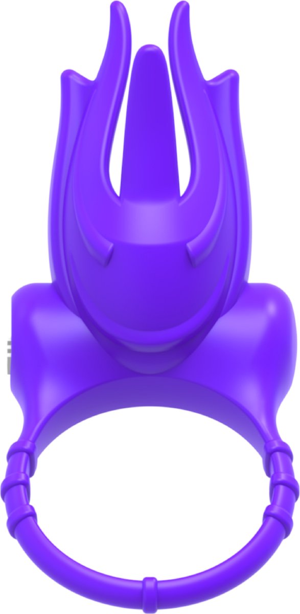 Goedkoopste Vibrerende cockring met rabbit - Paars