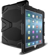 Tablet Hoes Geschikt voor: Apple iPad Mini 4 en 5 | 7,9 inch Shockproof Proof Extreme Army Military Heavy Duty Kickstand Cover Case - Zwart