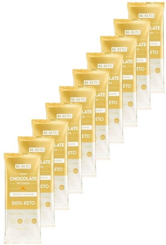 Foto: Be keto keto chocolate mct almond 10 stuks 10 x 80 gram