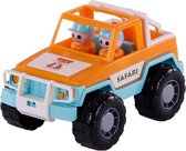 Cavallino Jeep Oranje met 2 Speelfiguren