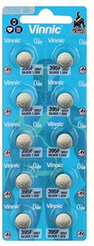 Vinnic 395F / SR57 / 1.55V knoopcel batterij 10 stuks
