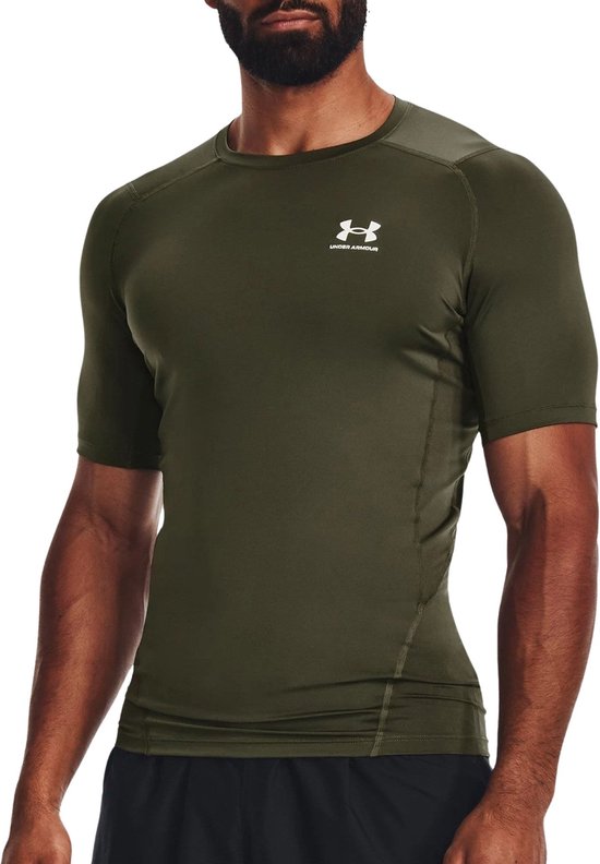 Under Armour UA HG Armour Comp SS Heren Sportshirt - Maat M - Under Armour