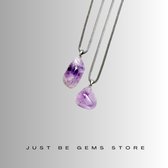 Gemstone ketting Amethist brandberg