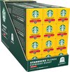Displaydoos met 100 Starbucks Blonde Espresso Roast Decaf capsules, met 10 dozen van 10 capsules.