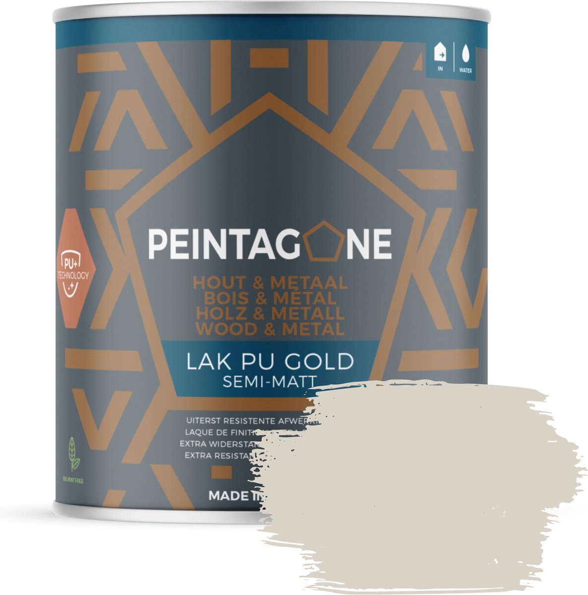 Peintagone - Lak PU Gold Semi-Mat - 0,5Liter - PE004 Freedom