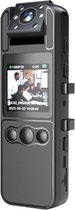 Pocket Camera-Actiecamera-Motorfiets Dashcam-Draag camera op de borst-Full HD - Video's Opnemen-Vloggen-Zwart