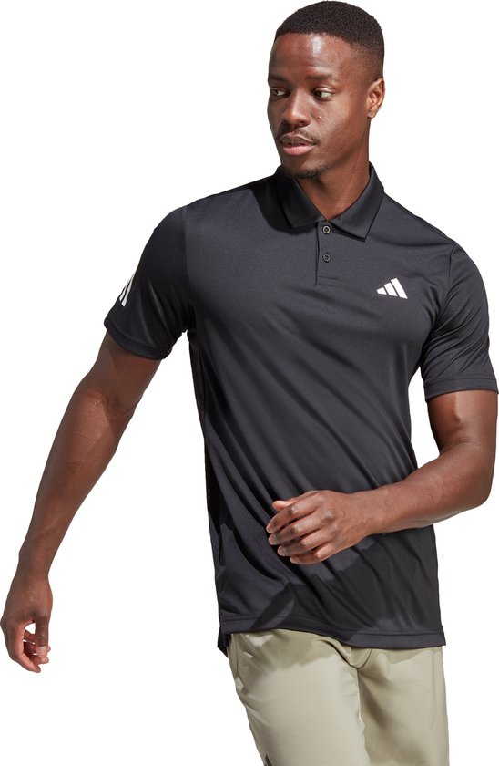 adidas Performance Club 3-Stripes Tennis Poloshirt - Heren - Zwart- XL