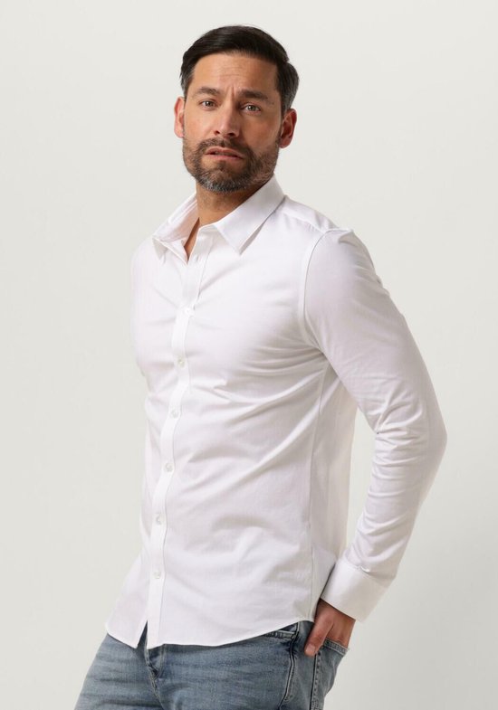 Chemise Basis en jersey PURE PATH - à manches longues - Homme Wit - Taille S