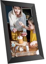 Aomni Digitale Fotolijst met WiFi en Frameo App - 10.1 inch Fotolijstje - Fotokader met Touchscreen - Fotolijsten - Horizontaal en Verticaal - SD/USB poort - HD+