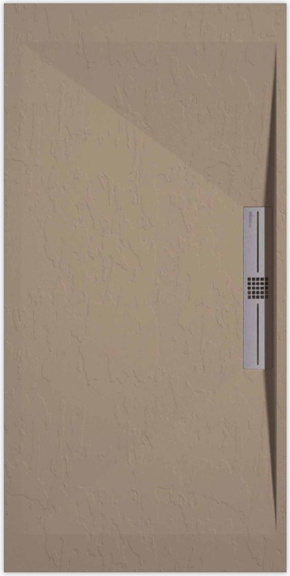 Receveur de douche Sanifun Stone Side Moka Ardoise 1100 x 800 S