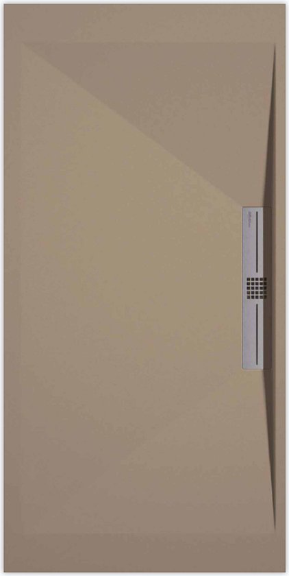 Receveur de douche Sanifun Stone Side Moka Lisse 1100 x 800 S