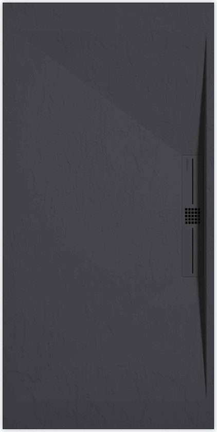 Receveur de douche Sanifun Stone Side Anthracite Ardoise 1100 x 800 P