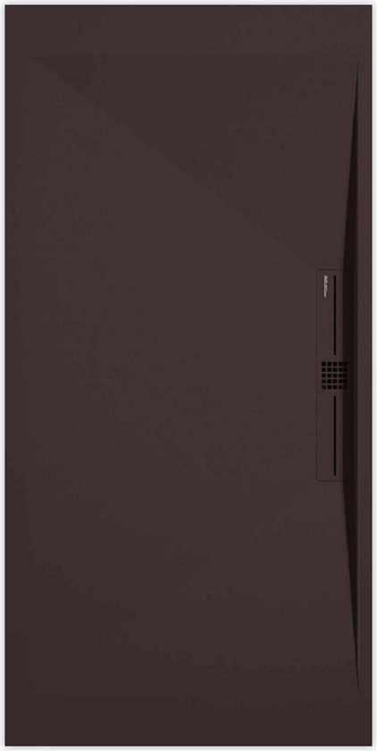 Receveur de douche Sanifun Stone Side Chocolat Lisse 1400 x 800 P