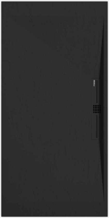 Receveur de douche Sanifun Stone Side Noir Ardoise 1100 x 800 P